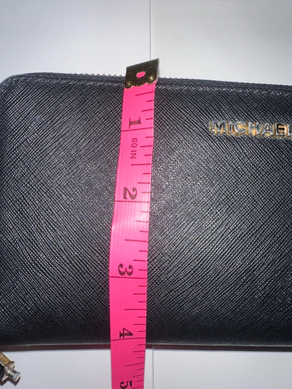 Michael Kors Black Zip-Around Leather Wristlet Wallet with Gold Hardware - Picture 10 of 11